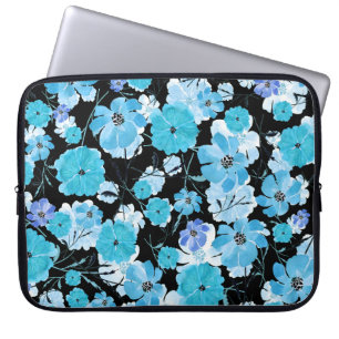 Housse Pour Ordinateur Portable Fleurs aquarelles : Une Tapisserie délicate