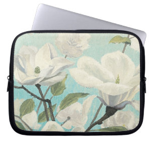 Housse Pour Ordinateur Portable Fleurs blanches des sud