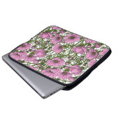 Housse Pour Ordinateur Portable Fleurs Cosmos roses (Devant bas)