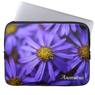 Housse Pour Ordinateur Portable Fleurs d'aster violettes au RHS Garden Wisley