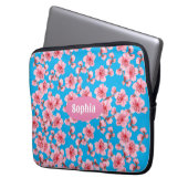 Housse Pour Ordinateur Portable fleurs de cerisier Sérénité (devant gauche)