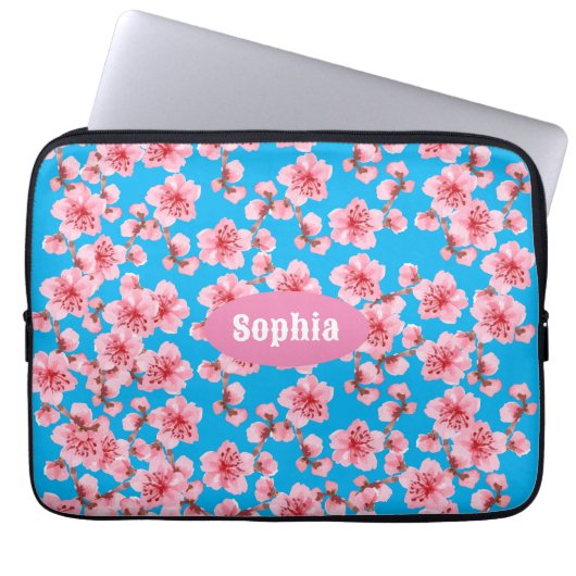 Housse Pour Ordinateur Portable fleurs de cerisier Sérénité (Devant)