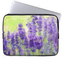 Fleurs de lavande Aquarelle violette Florale