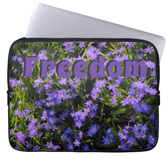 Housse Pour Ordinateur Portable Fleurs de printemps Freedom Blue Squill (Devant)