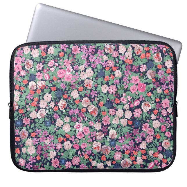 Housse Pour Ordinateur Portable Fleurs de printemps : impression plante transparen (Devant)