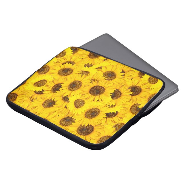 Housse Pour Ordinateur Portable Fleurs de soleil (Devant haut)