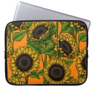 Housse Pour Ordinateur Portable Fleurs de soleil