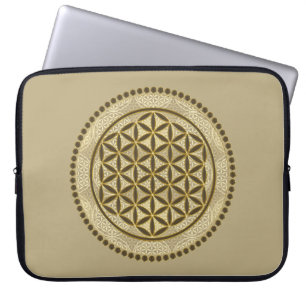 Housse Pour Ordinateur Portable FLEURS DE VIE - Symbole de géométrie sacrée Art 2