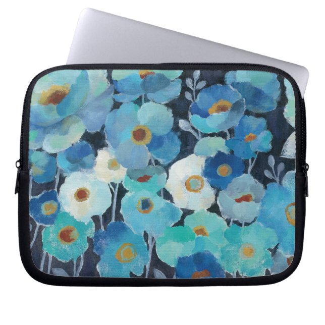 Housse Pour Ordinateur Portable Fleurs d'indigo (Devant)