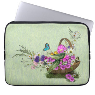 Housse Pour Ordinateur Portable Fleurs du printemps mi-été