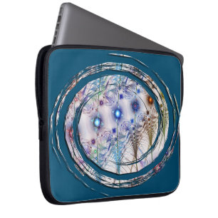 Housse Pour Ordinateur Portable Fleurs Ferns'N Abstraites
