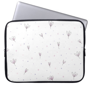 Housse Pour Ordinateur Portable Fleurs Lilac