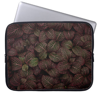 HOUSSE POUR ORDINATEUR PORTABLE FLEURS MAROON PETALED