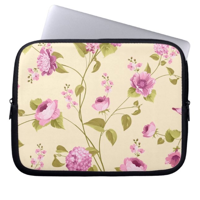 Housse Pour Ordinateur Portable Fleurs Motif 16 (Devant)