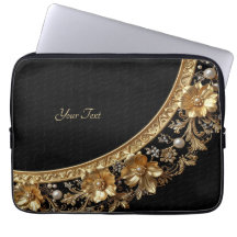 Housse pour ordinateur portable Fleurs Ornementale