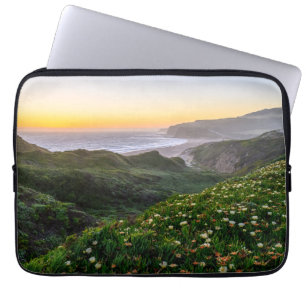 Housse Pour Ordinateur Portable Fleurs Père Noël Cruz Californie