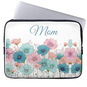 Housse Pour Ordinateur Portable Fleurs printanières vintage pour maman