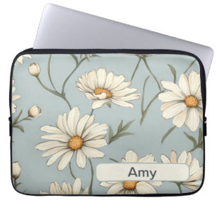 Housse Pour Ordinateur Portable Fleurs rétro 4 pochette pour ordinateur portable