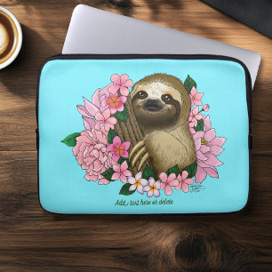 Housse Pour Ordinateur Portable Fleurs roses parentes