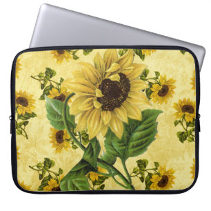 Housse Pour Ordinateur Portable Fleurs vintages