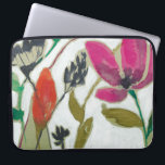 Housse Pour Ordinateur Portable Fleurs vives<br><div class="desc">Vivid Flowers II par Jennifer Goldberger. Collection de fleurs individuelles dans une palette de couleurs vives.</div>