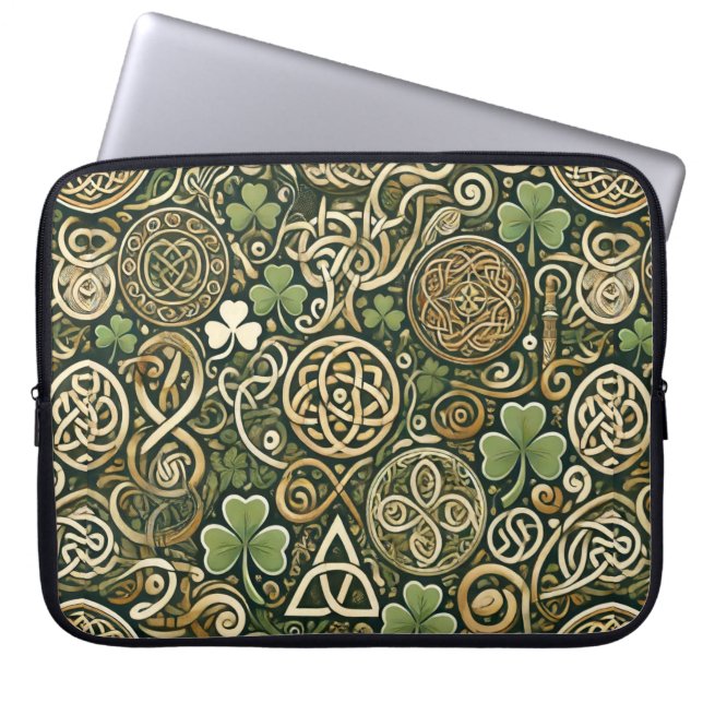Housse Pour Ordinateur Portable Floraison Celtique (Devant)