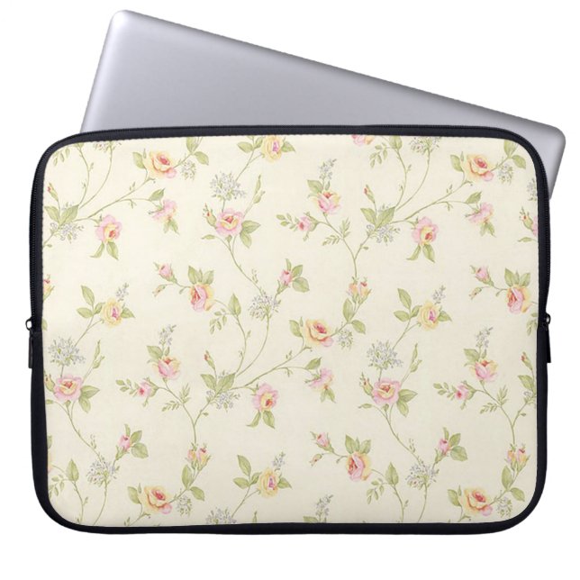 Housse Pour Ordinateur Portable Floral (Devant)