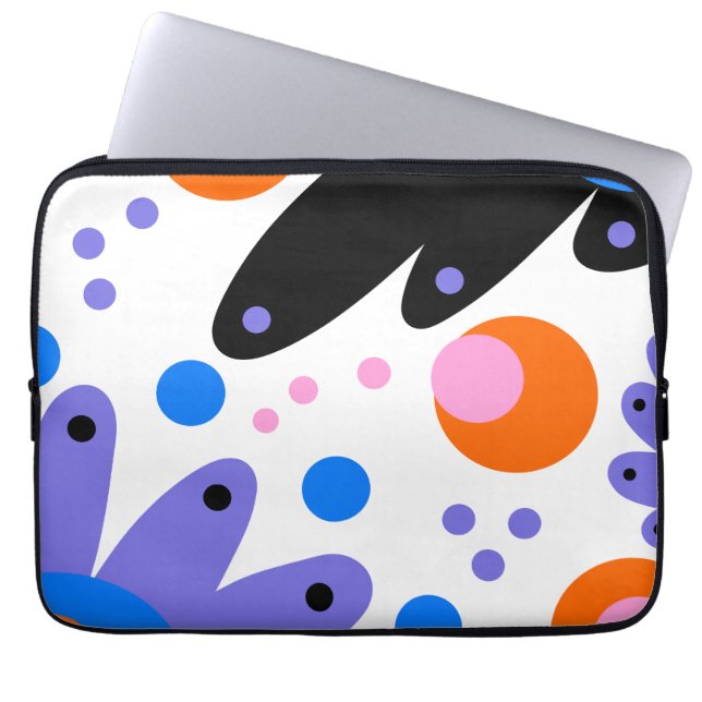 Housse Pour Ordinateur Portable Floral Abstrait moderne (Devant)