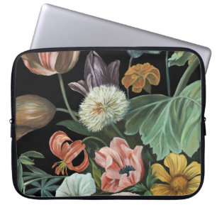 Housse Pour Ordinateur Portable Floral baroque - bouquet des fleurs