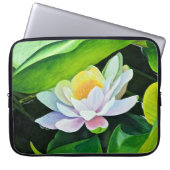 Housse Pour Ordinateur Portable Floral Lily blanche (Devant)