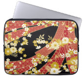 Housse Pour Ordinateur Portable Floral Mix Kimono Pattern (Devant)
