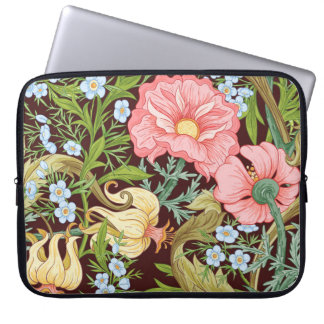 Housse Pour Ordinateur Portable Floral motif sans couture, arrière - plan avec In 