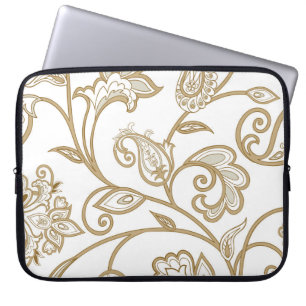 Housse Pour Ordinateur Portable Floral Oriental : Ethnique Carrelée.