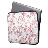 Housse Pour Ordinateur Portable Floral Pattern Laptop Sleeve – Modern Aesthetic Pr (devant gauche)