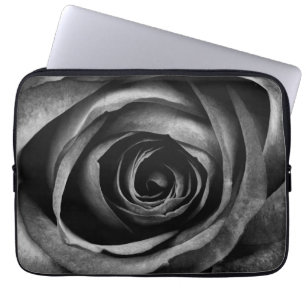 Housse Pour Ordinateur Portable Floral Rose noir Vintage décoratif