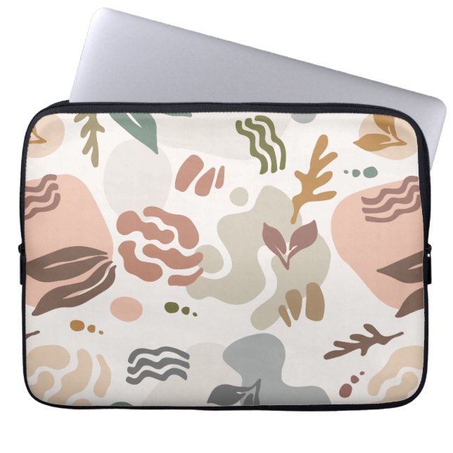 Housse Pour Ordinateur Portable Florale botanique minimale  (Devant)