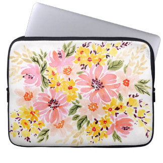 Housse Pour Ordinateur Portable Florals - Coque à manches pour ordinateur portable