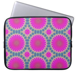 Housse Pour Ordinateur Portable Flore rétro Mandala Psychédélique Fleur