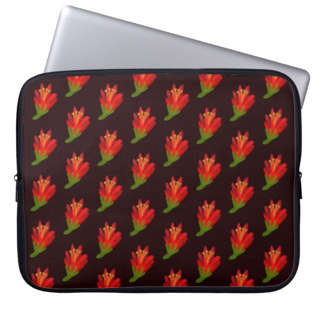 Housse Pour Ordinateur Portable flores rojas (Devant)