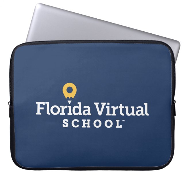 Housse Pour Ordinateur Portable Florida Virtual School, Marine (Devant)
