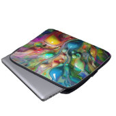 Housse Pour Ordinateur Portable Fluide, Glosseuse, Bulles (Devant bas)