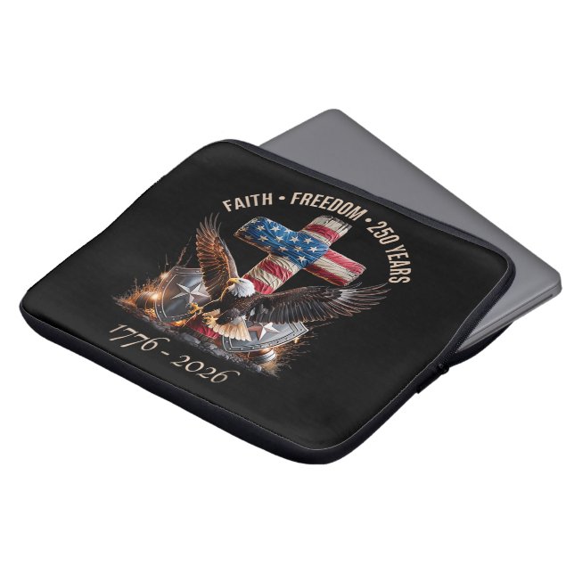 Housse Pour Ordinateur Portable Foi Liberté 250 Ans (Devant haut)
