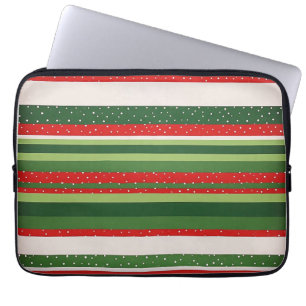 Housse Pour Ordinateur Portable Fond à motif rayé vibrant