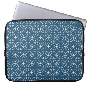 Housse Pour Ordinateur Portable Fond géométrique, élégant et vintage.