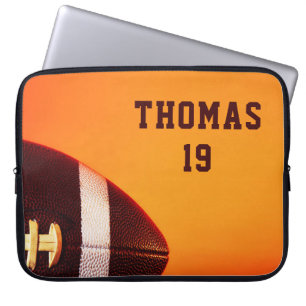 Housse Pour Ordinateur Portable Football Gridiron Sports Nom personnalisé