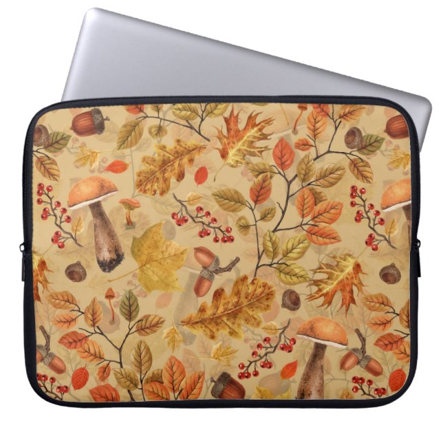 Housse Pour Ordinateur Portable Forêt automnale sur ocre (Devant)