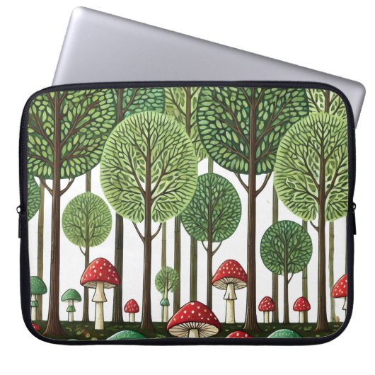 Housse Pour Ordinateur Portable Forêt enchantée (Devant)