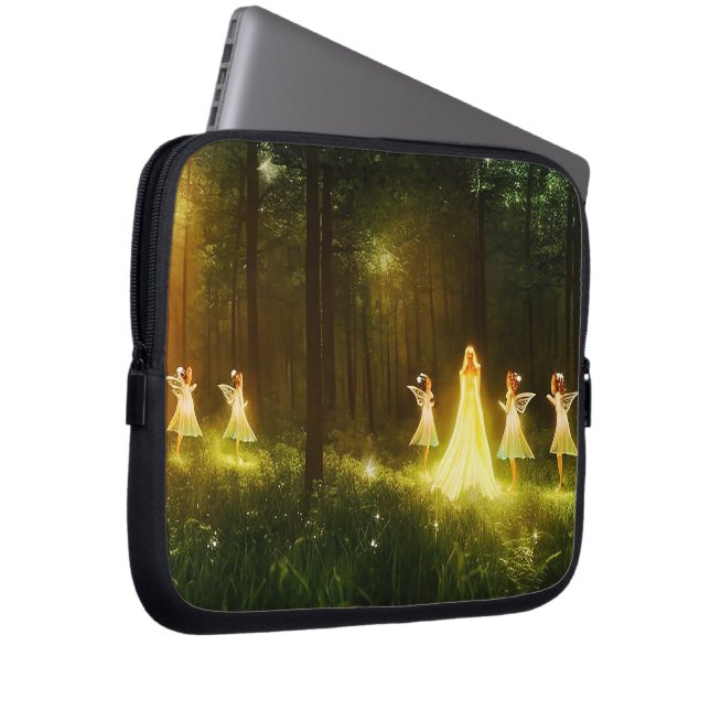 Housse Pour Ordinateur Portable Forêt magique | Elf & Fées | Nature de l'Imaginair (Devant droit)