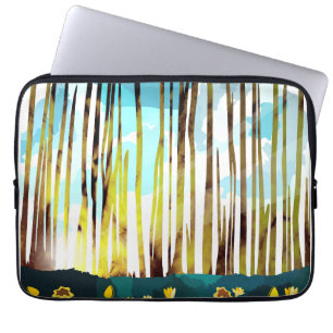 Housse Pour Ordinateur Portable Forêt matinale