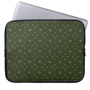 Housse Pour Ordinateur Portable Forêt Soleil Zinnia Doré